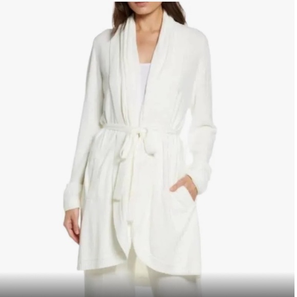 Barefoot Dreams tie waist shawl collar cardigan - Picture 3 of 3